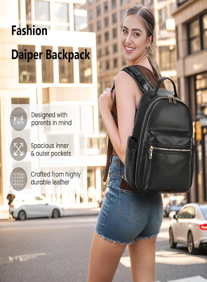 LORADI Compact Diaper Backpack with Stroller Buckle, Insulated Pockets and Water-proof Pocket - Image 2
